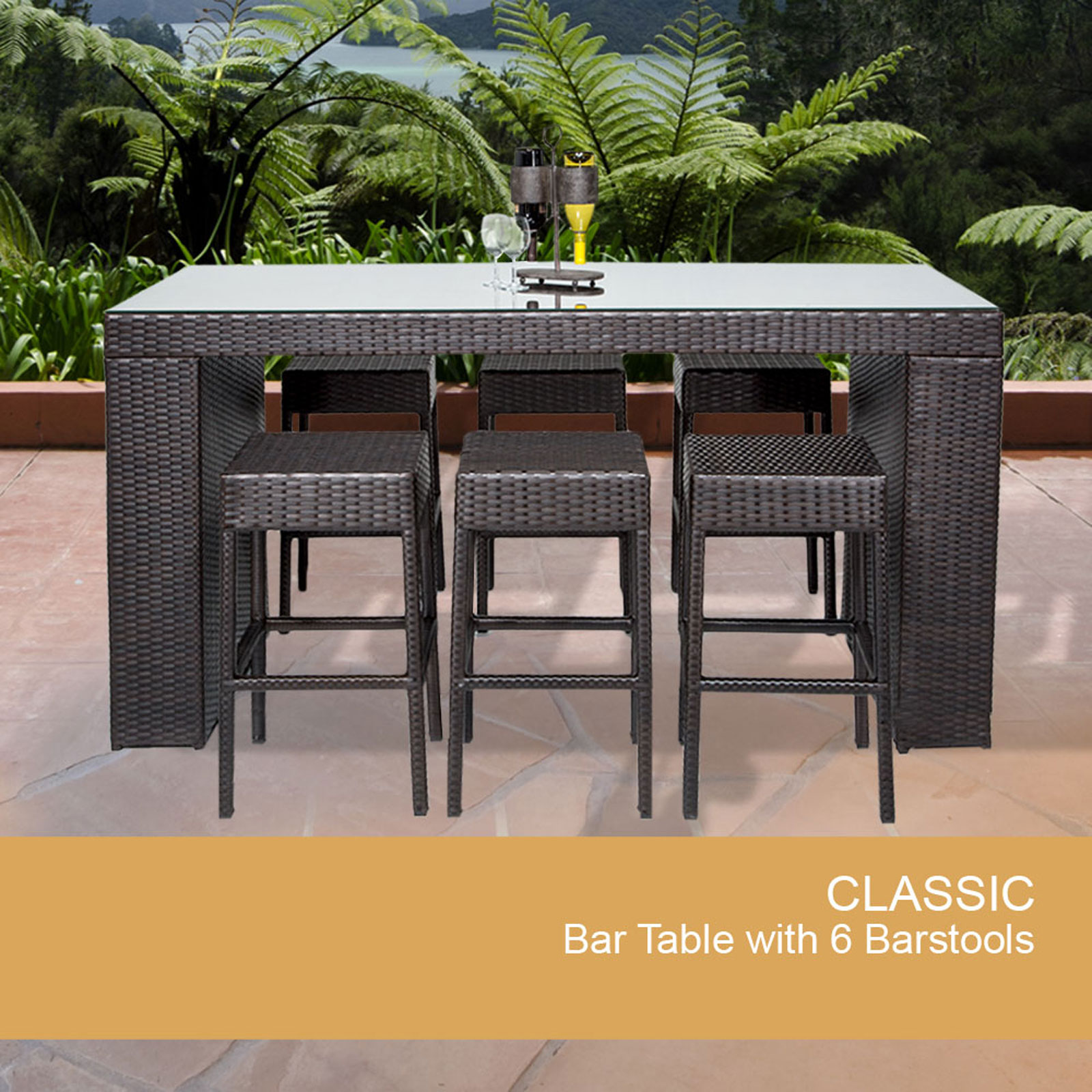 Outdoor Bar Table and Stools | Outside Bar Furniture