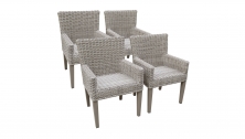 4 Pacific Dining Chairs With Arms - Design Furnishings