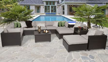 Premier 13 Piece Outdoor Wicker Patio Furniture Set 13a - Design Furnishings