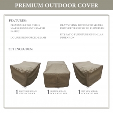 kathy ireland Homes & Gardens RIVER-03c Protective Cover Set - Design Furnishings