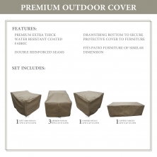kathy ireland Homes & Gardens RIVER-06q Protective Cover Set - Design Furnishings